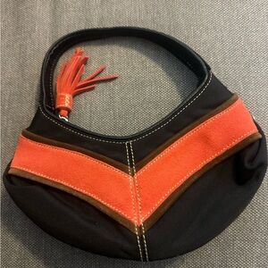 Cole Hasn Stylish Black and burnt orange Women's Bag